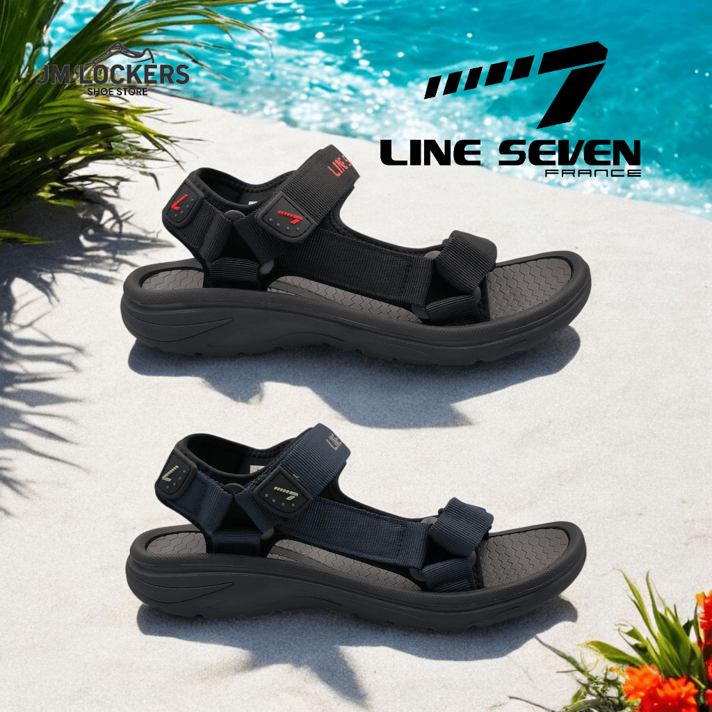 LINE 7 รองเท้าแตะผู้ชาย/รองเท้าแตะผู้ชาย/Selipar Lelaki/Sandal Lelaki E-1202