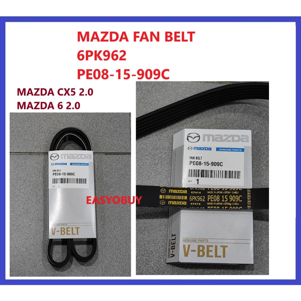 MAZDA FAN BELT 6PK962 PE08-15-909C MAZDA CX5 2.0 MAZDA 6 2.0