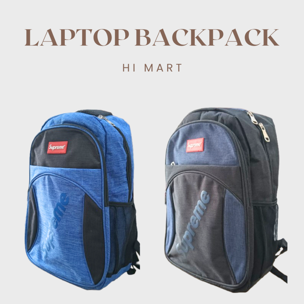 Hi Mart - Notebook Laptop School Backpack Tuition Travel Tuition Beg Komputer Ripa Sekolah Random Co