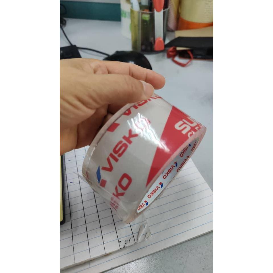 1 กล่อง Visko Super Clear Tape เทปบรรจุภัณฑ์ OPP 50mic x 48mm x 50M Pelikat Pita 胶纸 เทปปิดผนึก