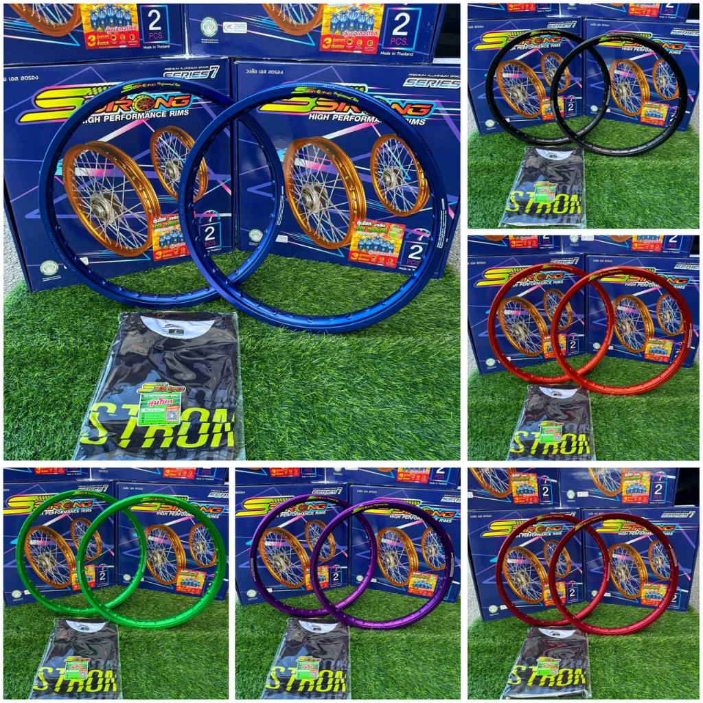 🇹🇭❤️‍🔥RIM ALLOY SAIZ 1.2 RIM 17 SSTRONG PROFESSIONAL RIM❤️‍🔥🇹🇭 WAVE EX5 LAGENDA KRISS RIM ALLOY CNC 