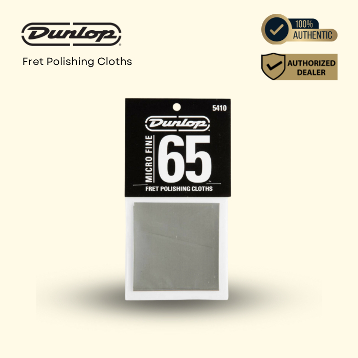 Jim Dunlop 5410 Micro Fine Guitar Fret Polishing Cloths (2 ชิ้น)