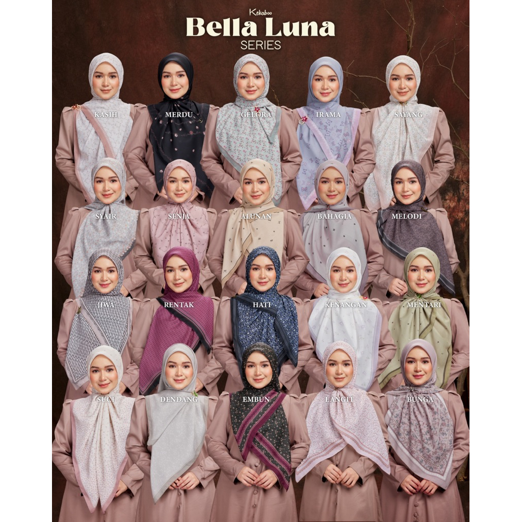 Kekaboo Bawal Headscarf BELLA LUNA Collection