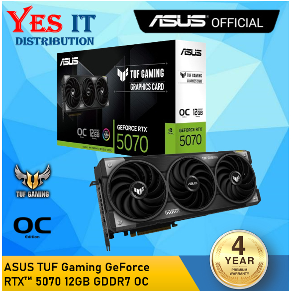 ASUS TUF Gaming GeForce RTX5070 12G GDDR7 / RTX5070 Ti 16G GDDR7 OC GC