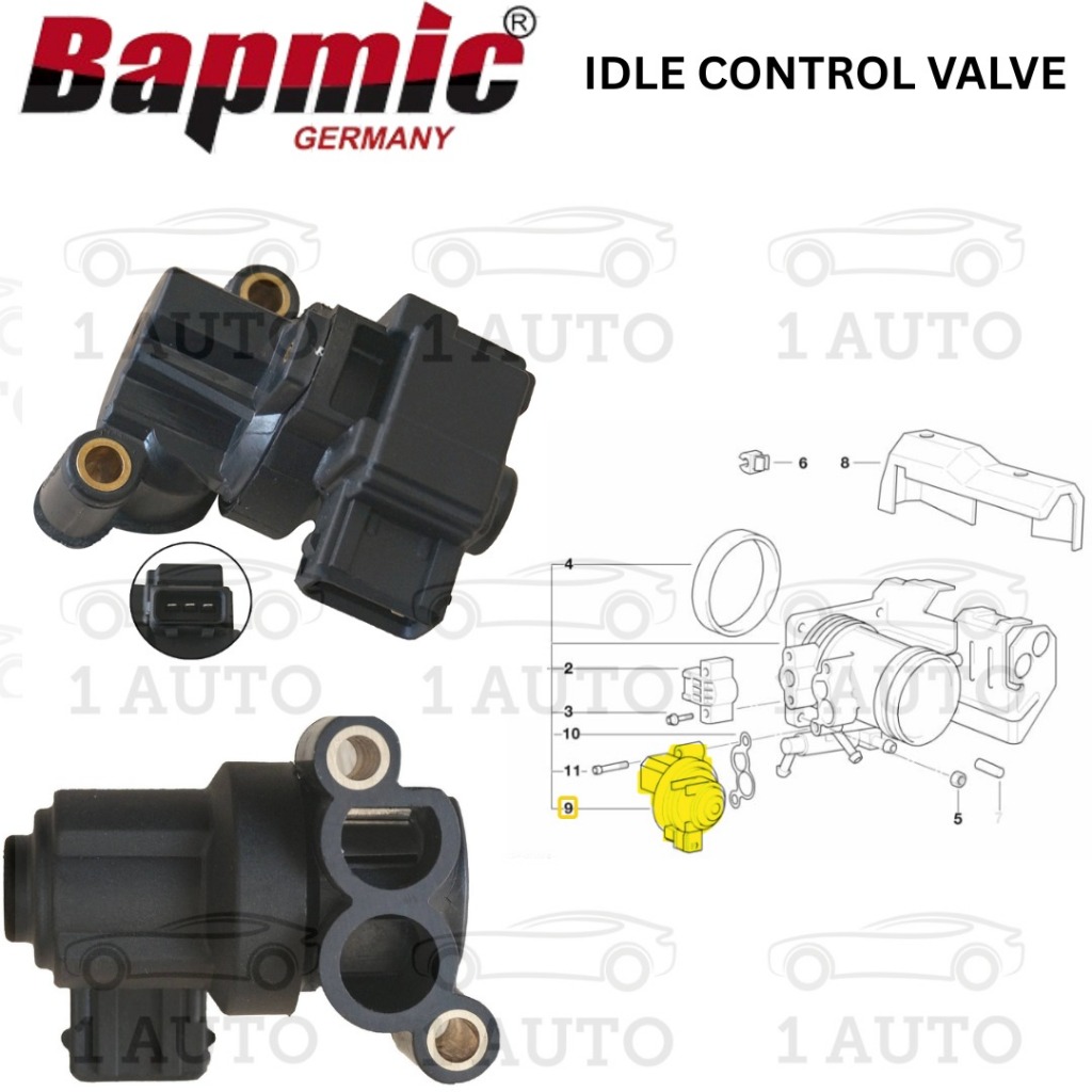BAPMIC GERMANY IDLE CONTROL VALVE BMW M43 ENGINE E46 318i 1.9 E36 318i M43 Z3 1.9
