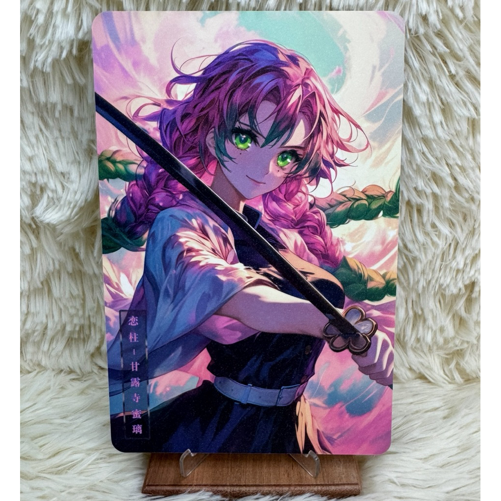 Demon Slayer Mitsuri Kanroji Merch Art Board·Badge·อะคริลิค 灭之huang 露 Dalei glasses ê纸牙边品 色·