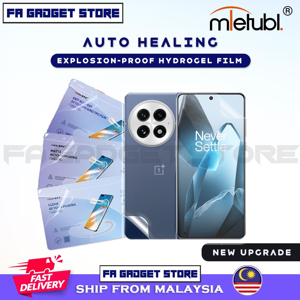 OnePlus 13 13T 5G 12 5G 12R 11R 10T 9RT 9 9R 8 Auto Healingระเบิดฟิล์มนุ่มHydrogelป้องกันหน้าจอ