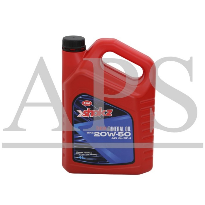 (APM) SAE 20W50 API SL/CF4 M MINERAL ENGINE OIL (4 ลิตร) (SHOKZ)