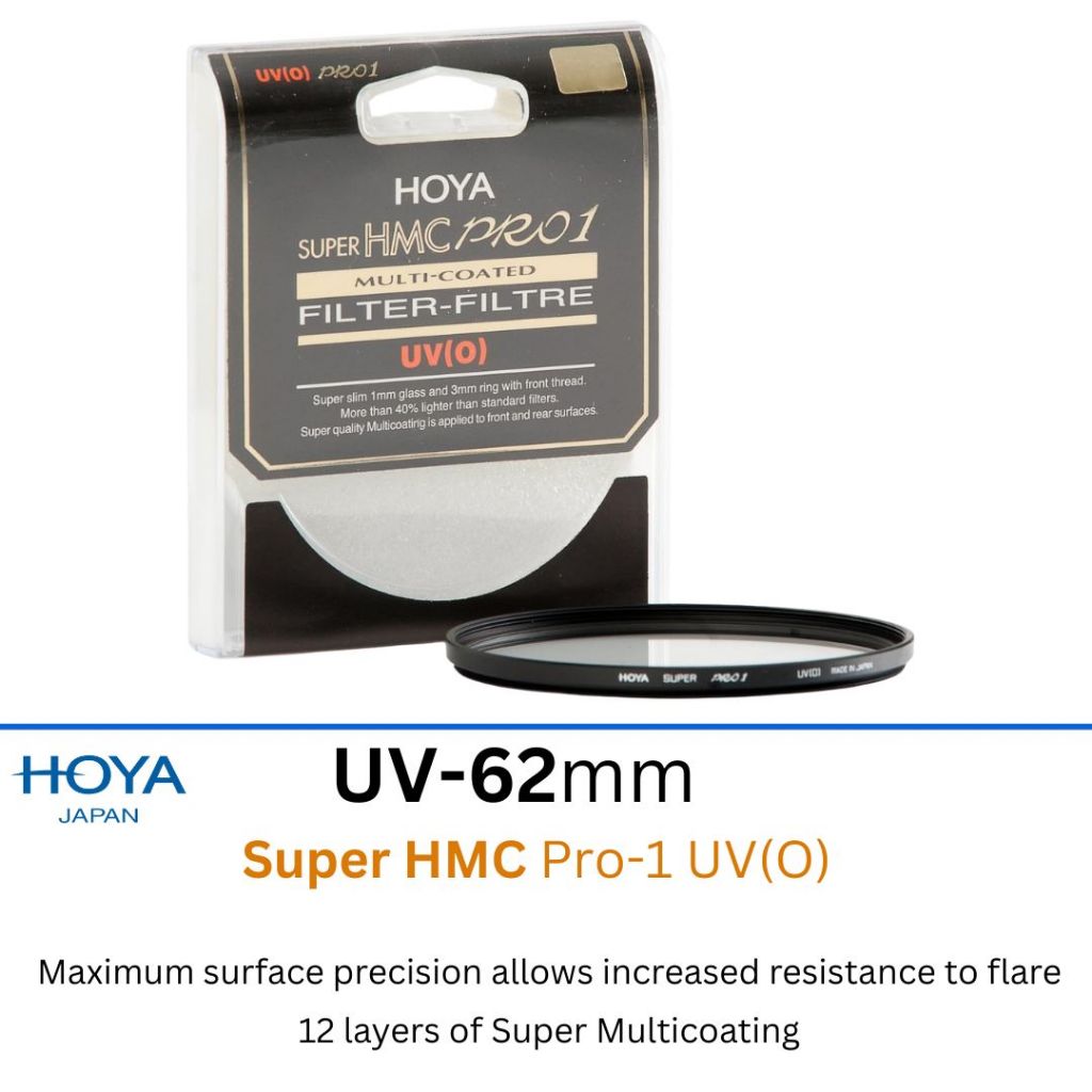 ไส้กรอง Hoya 62mm Super HMC Pro-1 UV (O)