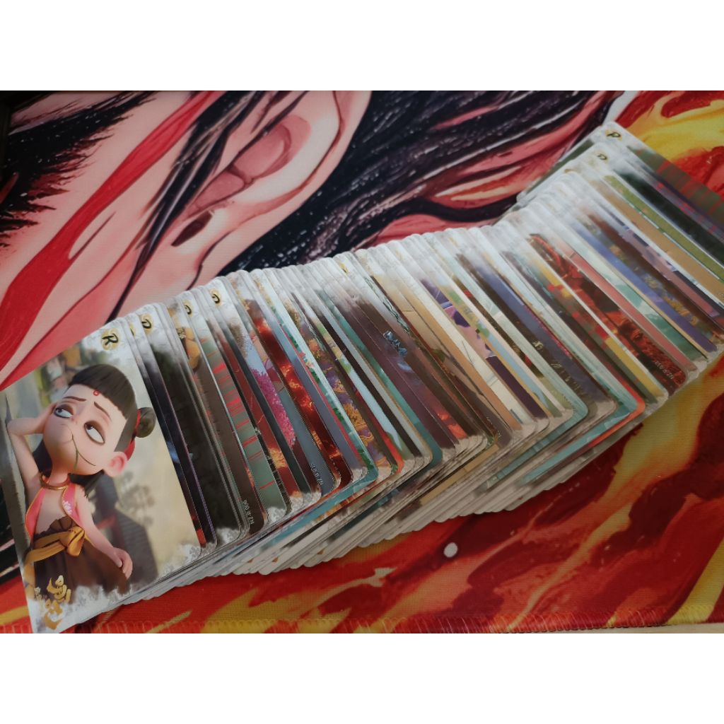 (((150 ชิ้น) Nezha Doutian One Play Movie Collection Card R Card Slot General Card Blind Draw.Nezha 