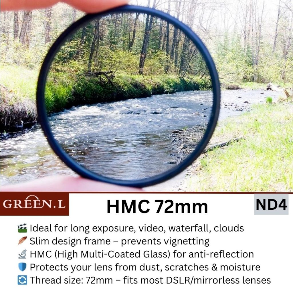 Green.L ND4 & ND8 HMC Filter 72mm (เคลือบมัลติ)