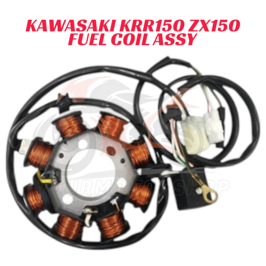 Kawasaki KRR150 KRR 150 ZX150 ZX 150 ZXR150 ZXR 150 Fuel Coil Assy Startor Coil Assy แม่เหล็ก Koil A