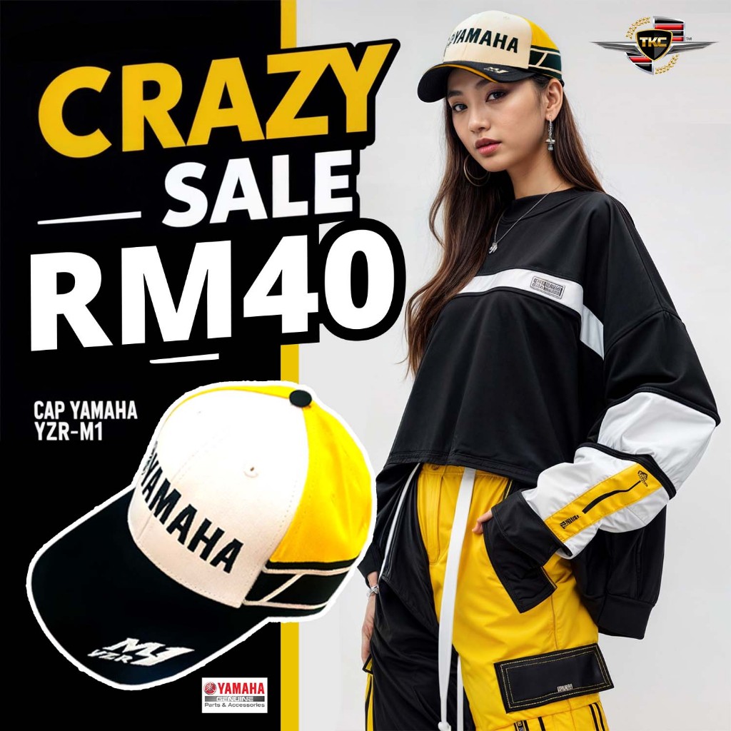 หมวก YAMAHA YZR - M1 YELLOW BLACK