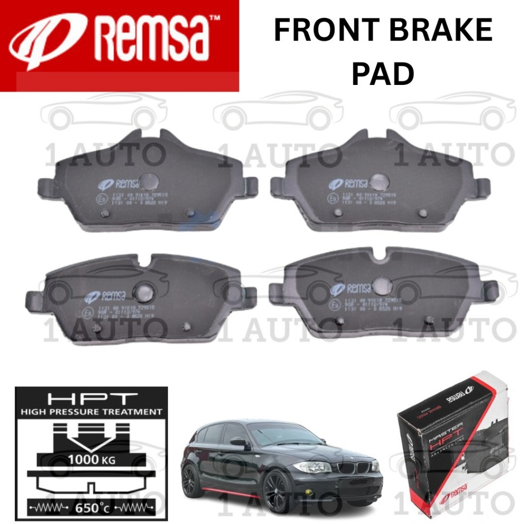 REMSA SPAIN MASTER HPT ผ้าเบรคหน้า BMW E87 116i 118i