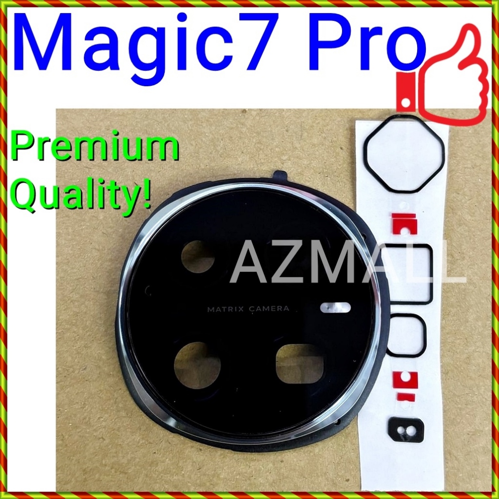 (เปลี่ยนกระจกแตก) ใหม่กรอบฝาครอบเลนส์กล้องด้านหลังสําหรับ Honor Magic7 Pro / Magic 7 / PTP-N49