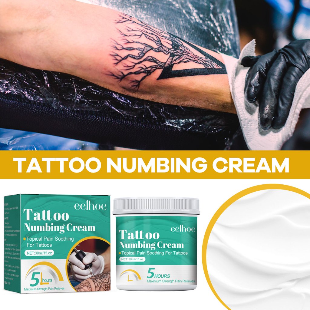 Tattoo Numb Cream 30ML Relief of Pain Piercing คิ้วถาวร Safe Fast 纹护理膏解 รอยสักคิ้ว - รูปที่ 2