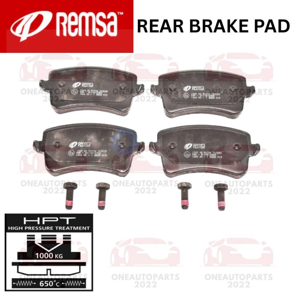 REMSA SPAIN MASTER HPT REAR BELAKANG BRAKE PAD AUDI Q5 (8RB) 2.0TFSI S4 (8K2) 3.0V6 S4 (8T0) 3.0V6
