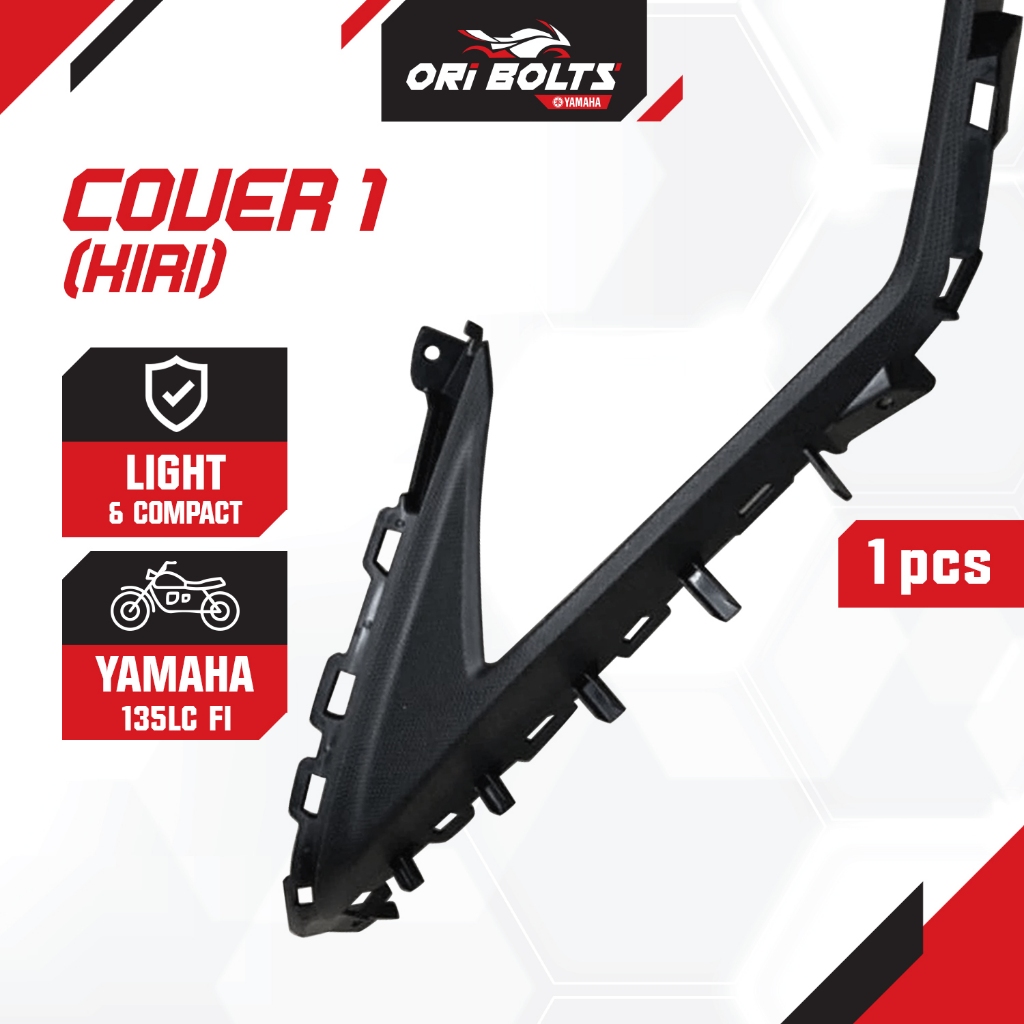 BDK-F842M-00 BDK-F842N-00 Yamaha 135LC FI V8 Body Cover ชุดด้านในสีดําพลาสติก Kepuk Tepi