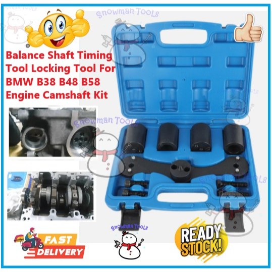 9PCS BALANCE SHAFT ENGINE CAMSHAFT TIMING ล็อคเครื่องมือ BMW B38 B48 B58 B47 N47 B47 C20 D20 B16 X1 