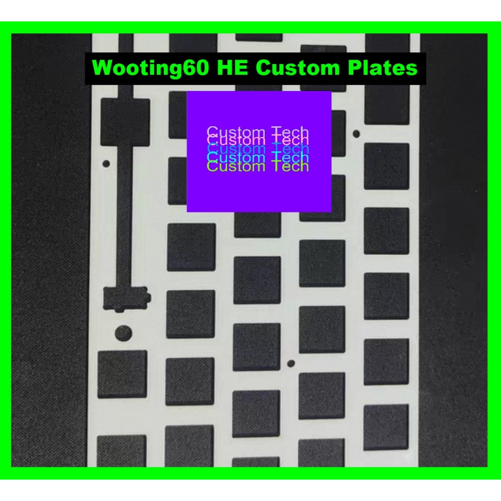 Wooting60 HE แผ่นแบบกําหนดเองคีย์บอร์ด