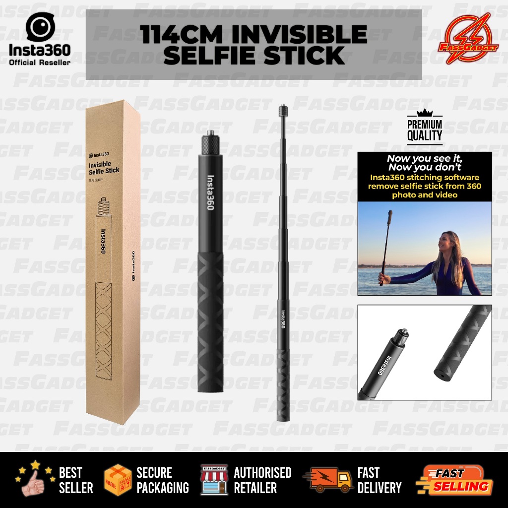 Insta360 แท่งล่องหนสําหรับ INSTA360 X3, ONE X2, ONE RS, GO3