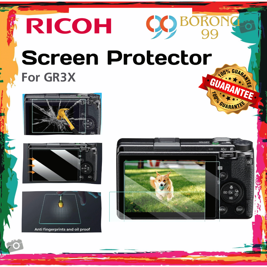 ป้องกันหน้าจอสําหรับ Ricoh GR III GR III X GRIII GR 3 GR3 GR IIIx GRIIIx GR3x กล้อง 0.3 มม.9H