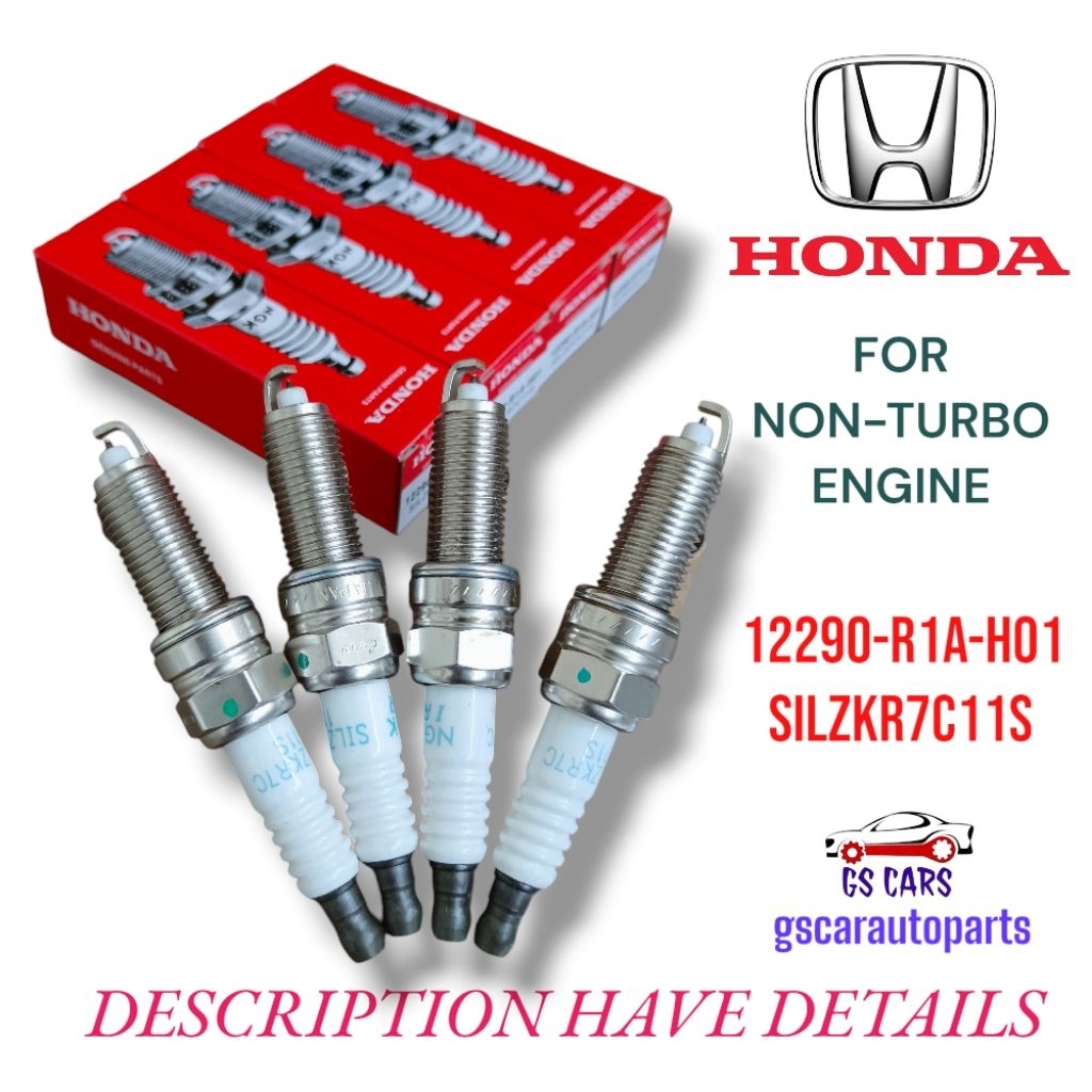 4pcs Honda NGK Iridium Spark Plugs HRV 1.8/Civic/Accord t2a 2.0/CRV toa tme 2.0 12290-R1A-H01 SILZKR