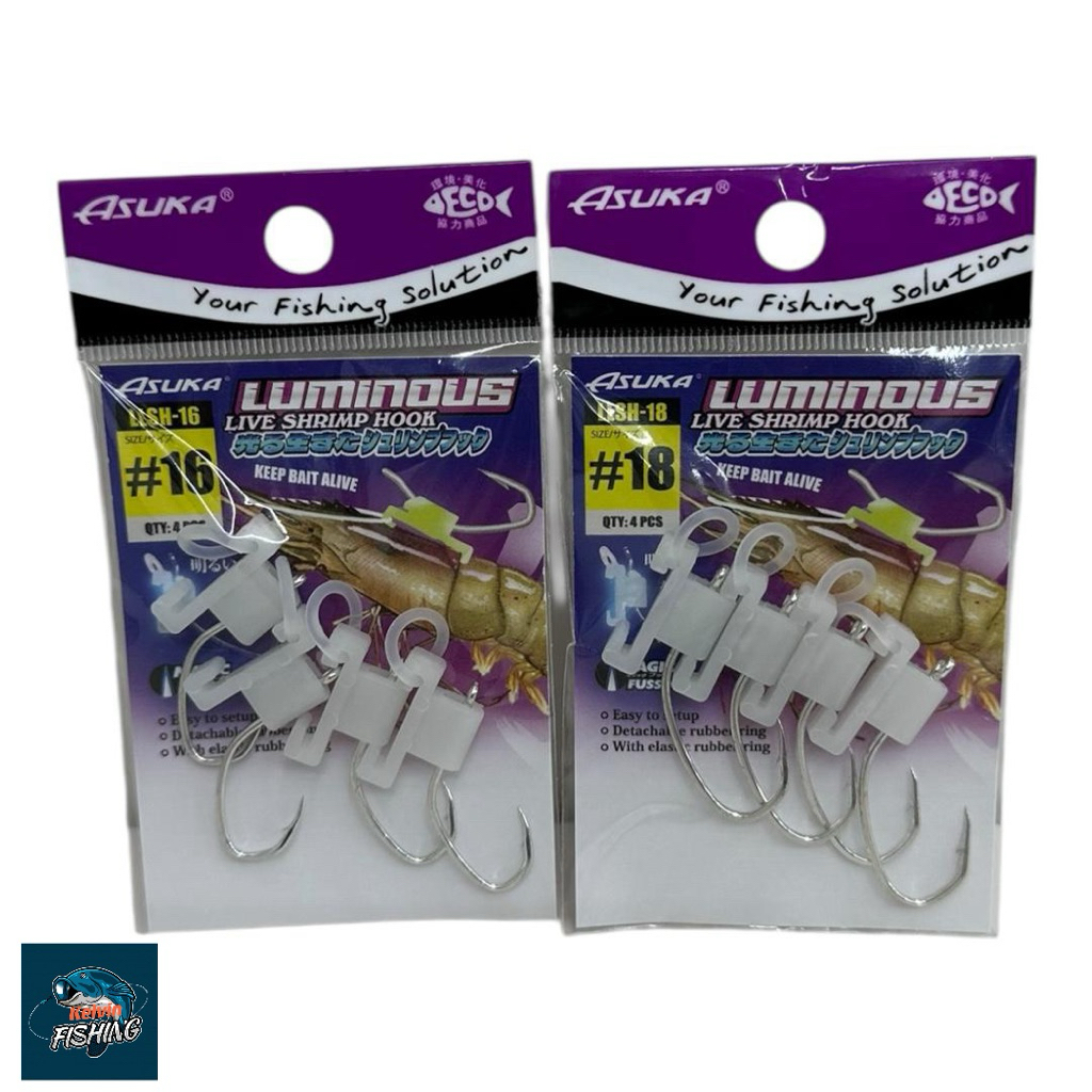 ASUKA NEW TYPE LUMINOUS LIVE SHRIMP HOOK