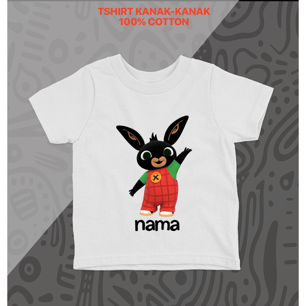 BING TSHIRT FREE NAME- COTTON KIDS & ADULT