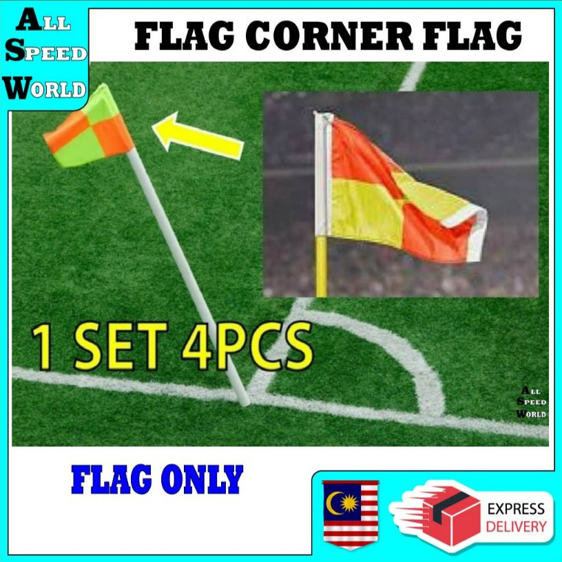 1 ชุดสําหรับ CORNER FLAG 4 ชิ้น / SLALOM POLE SPRING / FLAG เท่านั้น / PADANG PENJURU CORNER FLAG