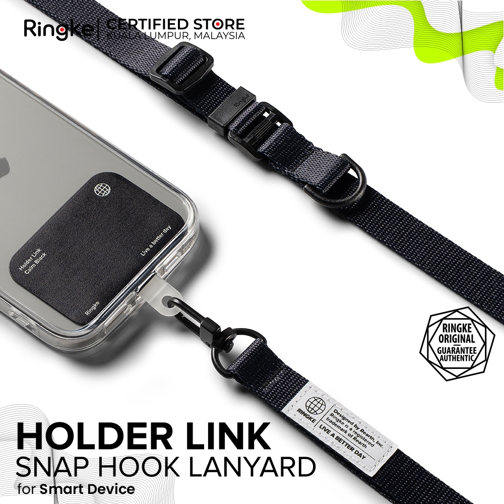 RINGKE HOLDER LINK SNAP HOOK ออกแบบ LANYARD สําหรับเคสสมาร์ทโฟนสวมใส่ง่ายทนทานป้องกันการฉีกขาดปรับ C