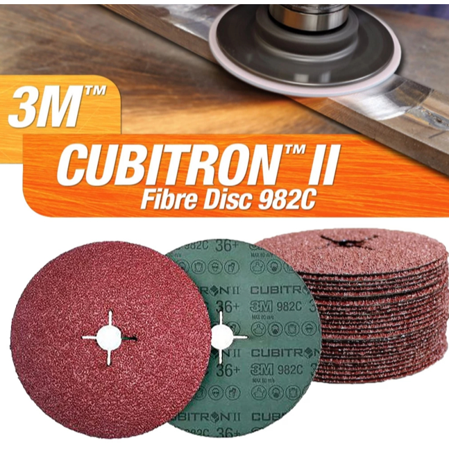 3M 982C 4 นิ้ว Disc 36+ Cubitron II Fibre Disc (4"x5/8")