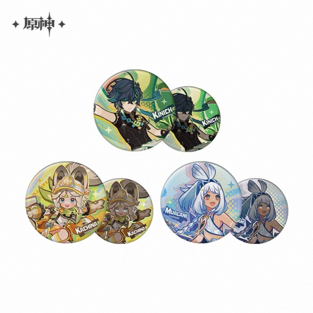 [Yuanshen] สินค้าชุด Burning Nata 丨 Trails of Qie Series Badge 丨 Burning Nata Series สินค้าเวอร์ชั่น