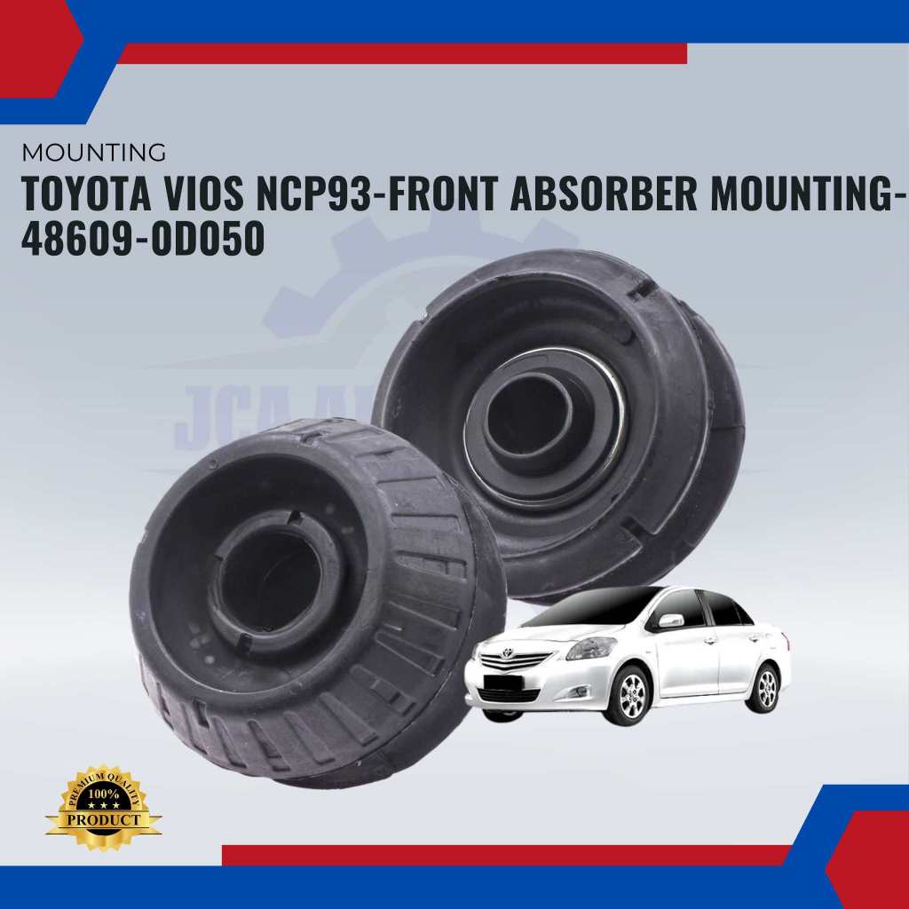ติดตั้ง Penyerap Hadapan-Toyota Vios NCP93-ขายึดโช๊คหน้า-48609-0D050