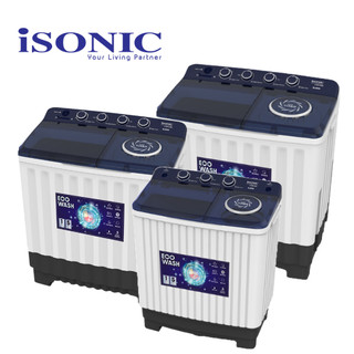 Isonic Twin Tube/Semi Auto Washing Machine (8.0kg/12.0kg/18.0kg) CTWM-S850/CTWM-S1200/CTWM-S1800