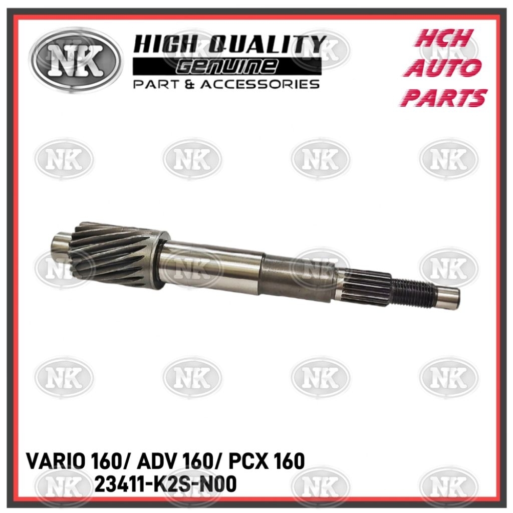 REAR PULLEY SHAFT - HONDA - VARIO 160 (23411-K2S-N00)/ ADV 160 (23411-K0W-NA0)/ PCX 160 (23411-K1Z-J