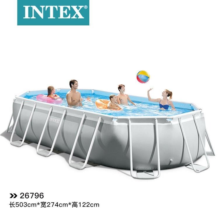 INTEX 6M/5M/4.5M/3M/2.2M/2.6M/-สระว่ายน้ําขนาดใหญ่สระว่ายน้ําฝาครอบสระว่ายน้ําเหมาะสําหรับ BESTWAY P