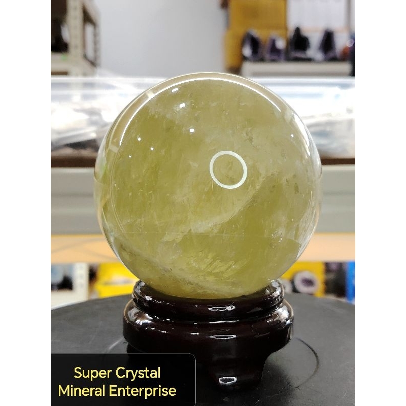 Natural High Gred Citrine Crystal Ball สร้อยคอผู้หญิงธรรมชาติสูง Gred Citrine Crystal Ball เครื่องปร