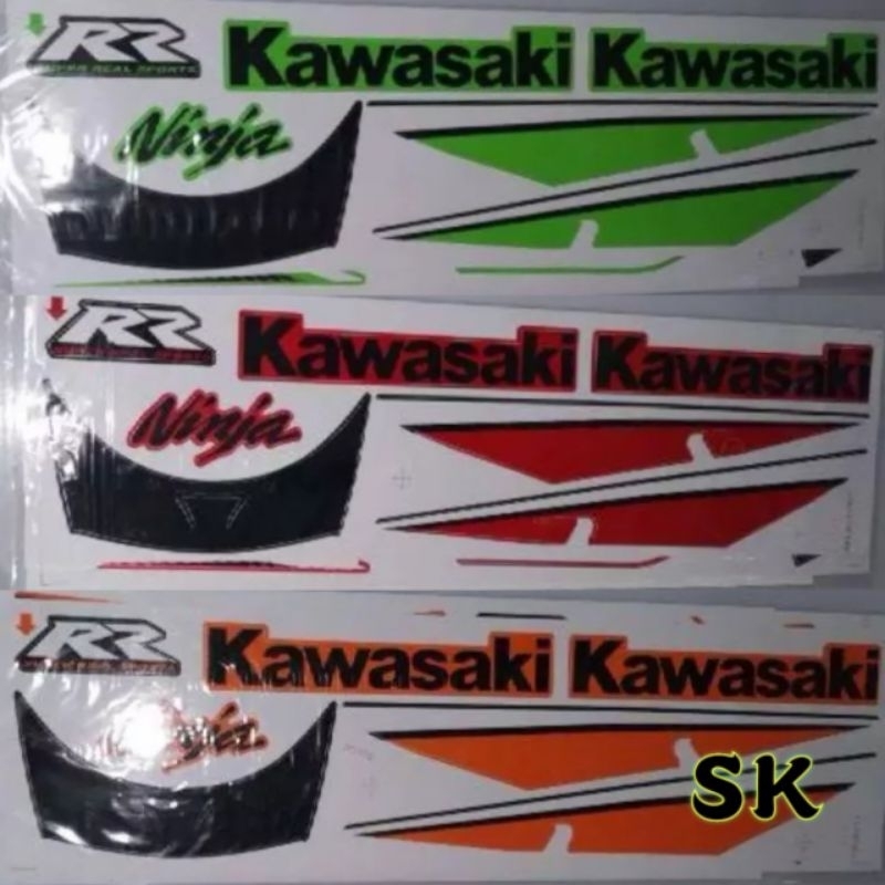 Kawasaki NINJA RR150 RR 150 (1) STRIPE BODY COVER สติ๊กเกอร์ STIKER !!!