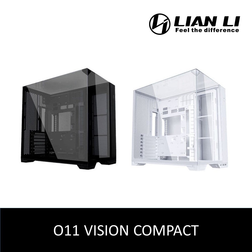 LIAN LI O11 VISION COMPACT ATX CASING (สีดํา / ขาว)