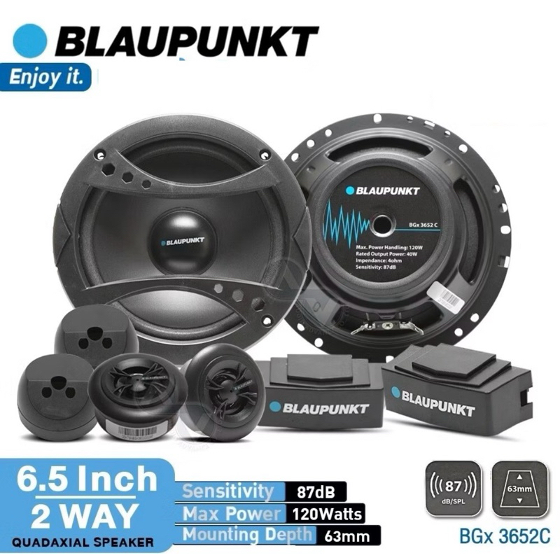 Baupunkt BGx 3652 C - 6.5 นิ้ว 2 ทิศทาง 120W 6.5" ส่วนประกอบรถลําโพง Kereta BGx3652C