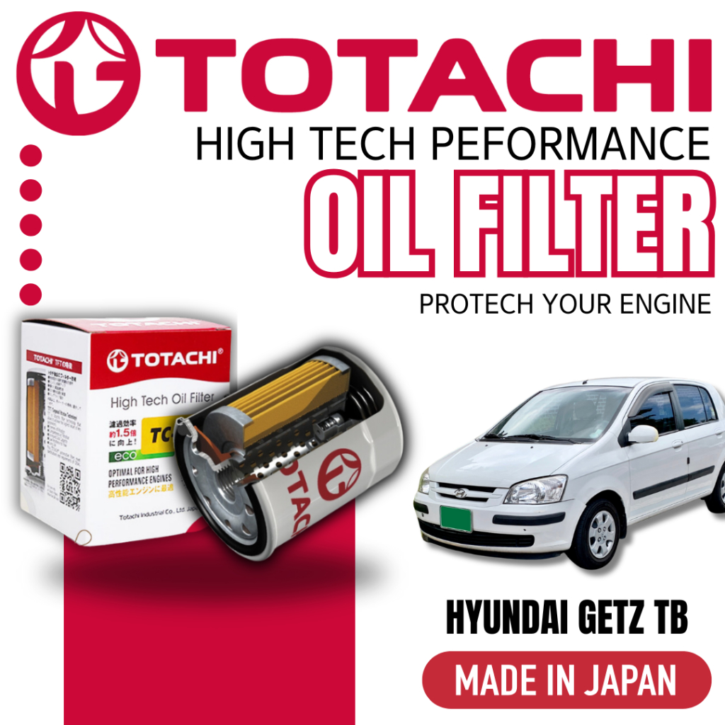 TOTACHI Japan Hight Tech Performance Oil Filter รับ Tb Hyundai TC-1065
