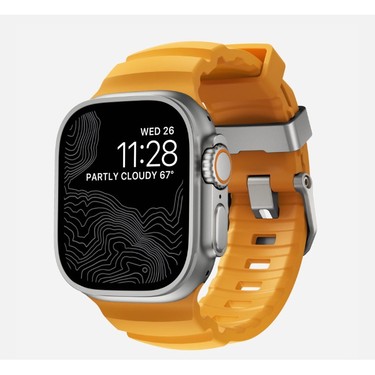 NOMAD ROCKY POINT BAND สําหรับ Apple Watch 9, 8, 7, 6, SE / Apple Watch Ultra 1/2 (42-45/49mm)