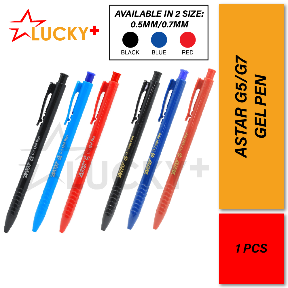 ปากกาเจล Astar G5/G7 (0.5 มม./0.7 มม.) (1 ชิ้น) ปากกาเจลแบบยืดหดได้ / ปากกากด / ปากกาเขียน