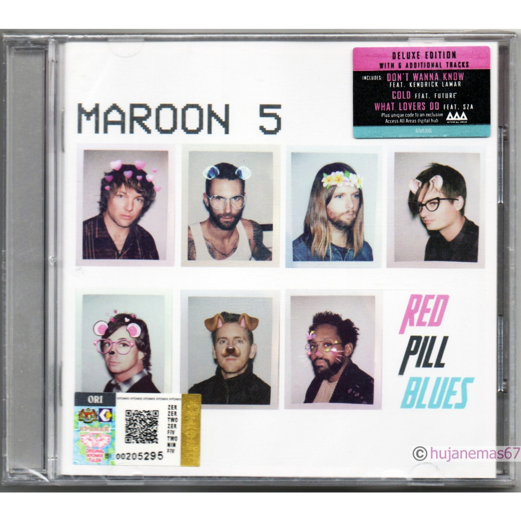 MAROON 5 - Red Pill Blues 2017 UNIVERSAL MUSIC DELUXE 2 CD SET with Bonus Tracks SEALED