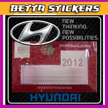 สติ๊กเกอร์ Roadtax ขนาดปี 2024 / สติ๊กเกอร์ Plat / สติ๊กเกอร์ VIP / Touch & Go - รุ่น Hyundai