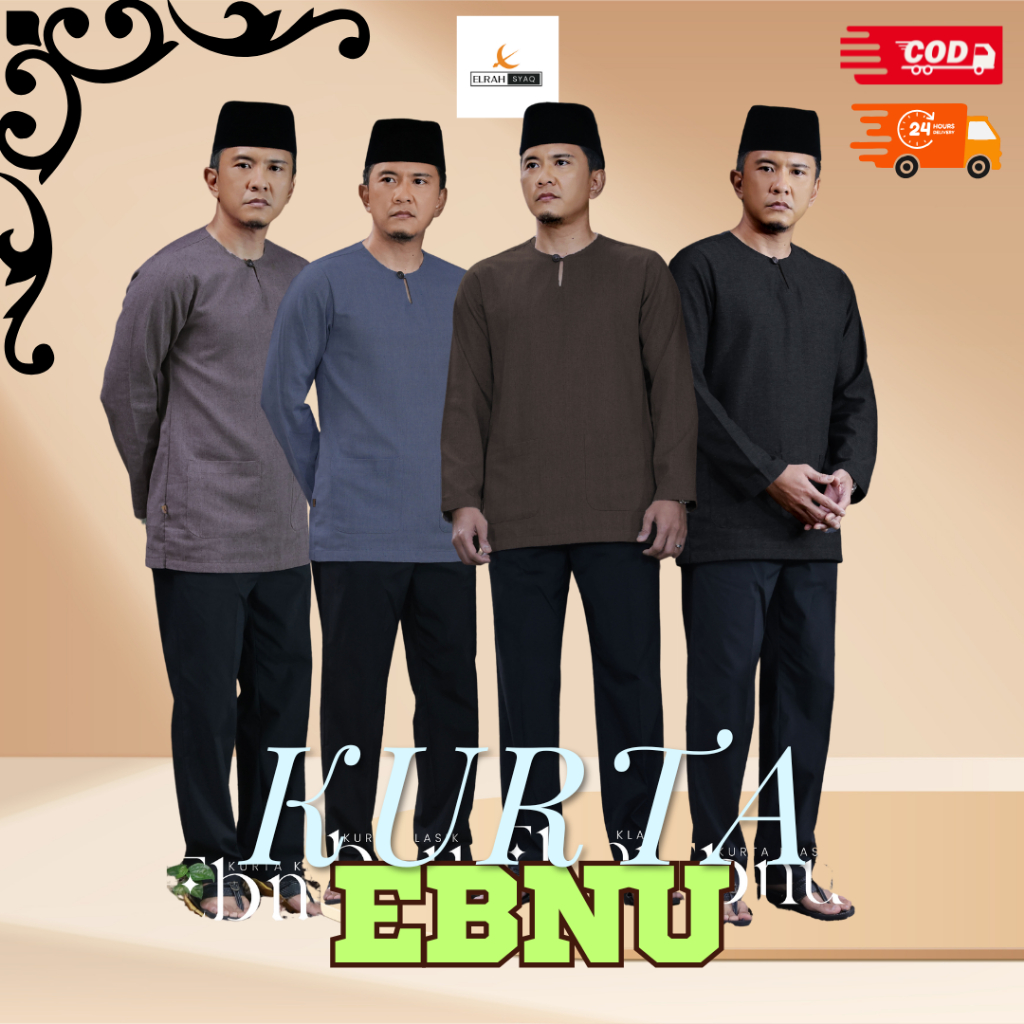 KURTA ELRAH KLASIK EBNU BY ELRAH EXCLUSIVE PLAIN REGULAR FIT