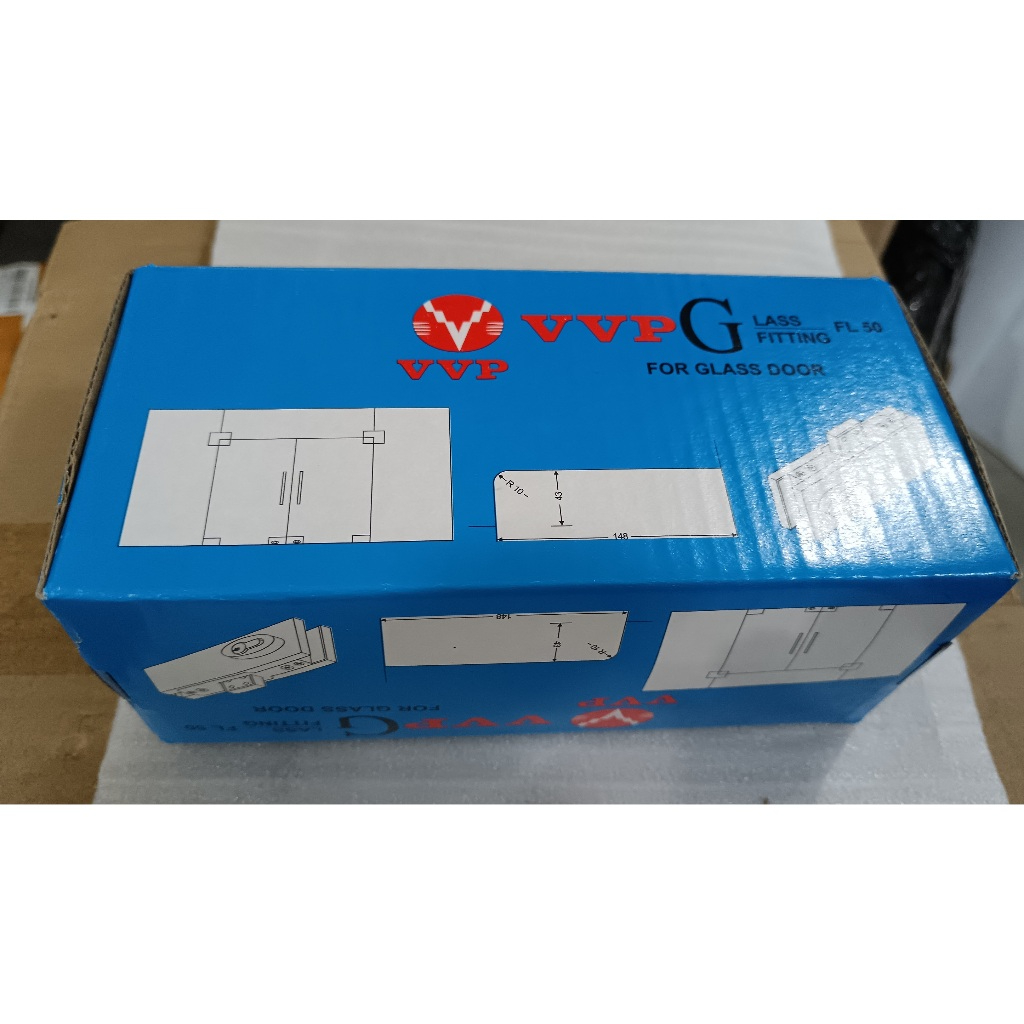 FL50 VVP Patch ล็อคด้านล่างล็อคประตูกระจก VVP Kunci Pintu Kaca แก้ว门锁 VVP แก้วล็อค Patch