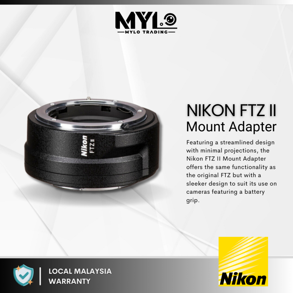 อะแดปเตอร์เมาท์ Nikon FTZ 2 / FTZ II สําหรับ Z 7 II / Z 6 II / Z 5 / Z 50