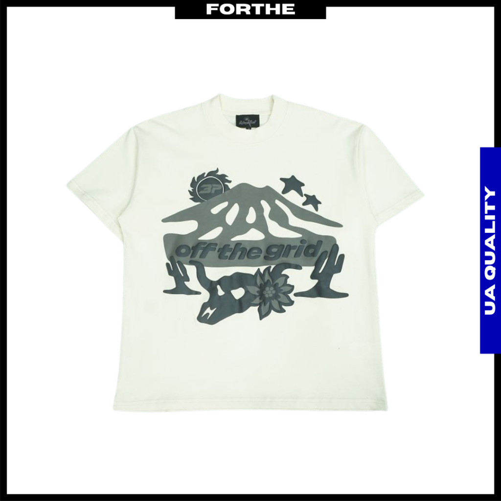 BROKEN PLANET Off The Grid เสื้อยืดขนาดใหญ่ Streetwear Graphic Print Broken Planet TShirt